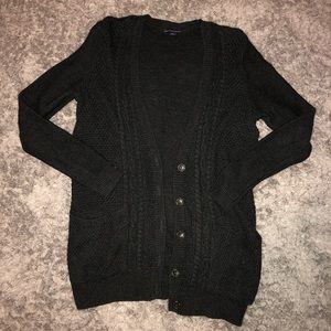 American Eagle Outfitters Charcoal Cardigan